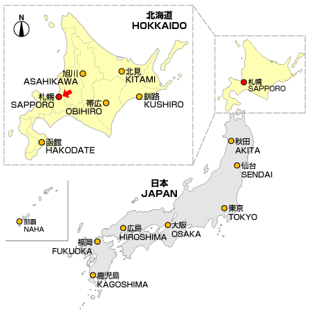 Từ sân bay New Chitose→ ga Sapporo: Khoảng 40 phút đi tàu